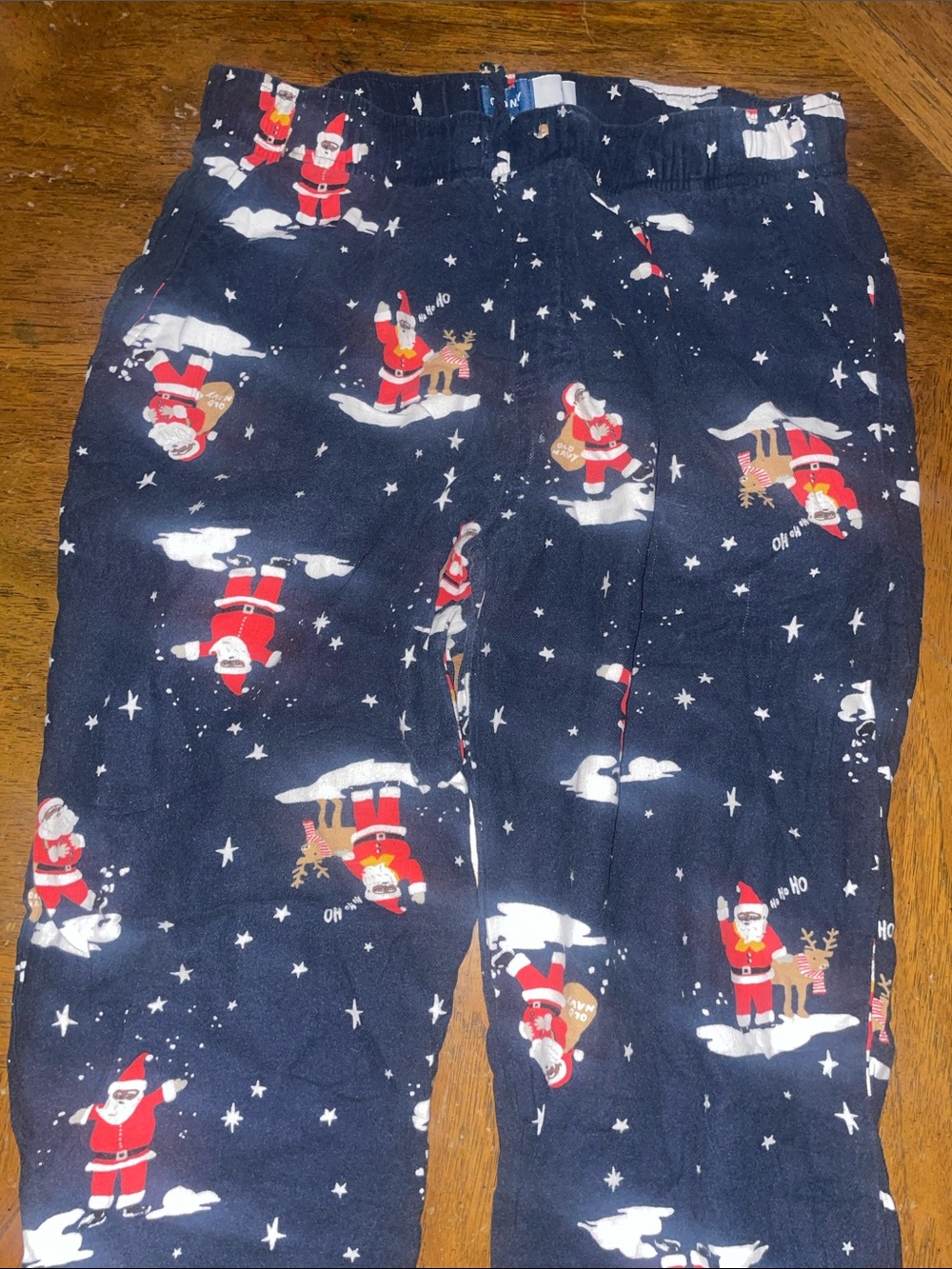 Old Navy Navy Santa Print Men’s Pajama Pants